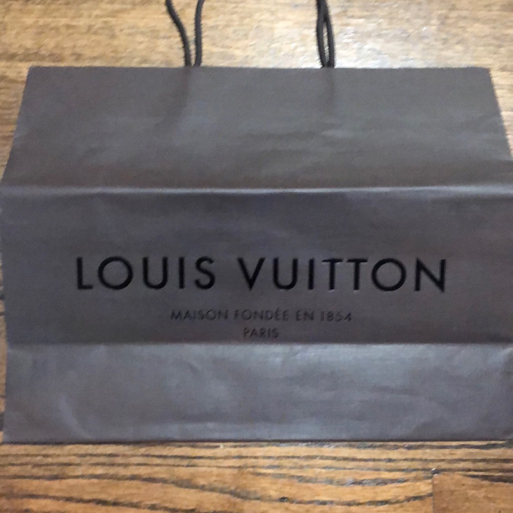 Louis Vuitton Paper Shopping Bag Approx 13 X 16 X 6